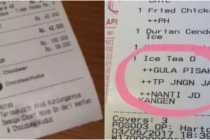 11 Potret struk makan di restoran ini penampakannya bikin tepuk jidat