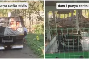 Ditumpangi wanita cantik, sopir truk ini nggak sadar nyasar ke kuburan