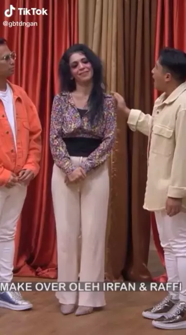 Kak Jill di-makeover © TikTok Kak Jill di-makeover © TikTok