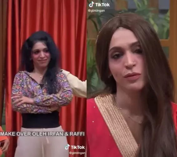 Kak Jill di-makeover © TikTok Kak Jill di-makeover © TikTok