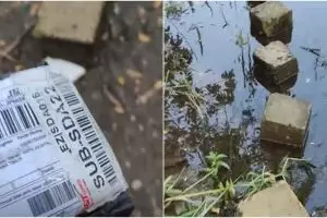 Kurir ini antarkan barang lewati medan bak Benteng Takeshi, kocak abis