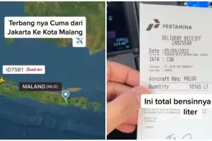 Pria ini bocorkan harga avtur pesawat Jakarta-Malang, bikin melongo