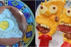 11 Potret lucu bekal makanan ini bentuknya bikin salah fokus