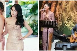 5 Momen Maudy Ayunda nyanyi di nikahan sang adik, diiringi gitar suami