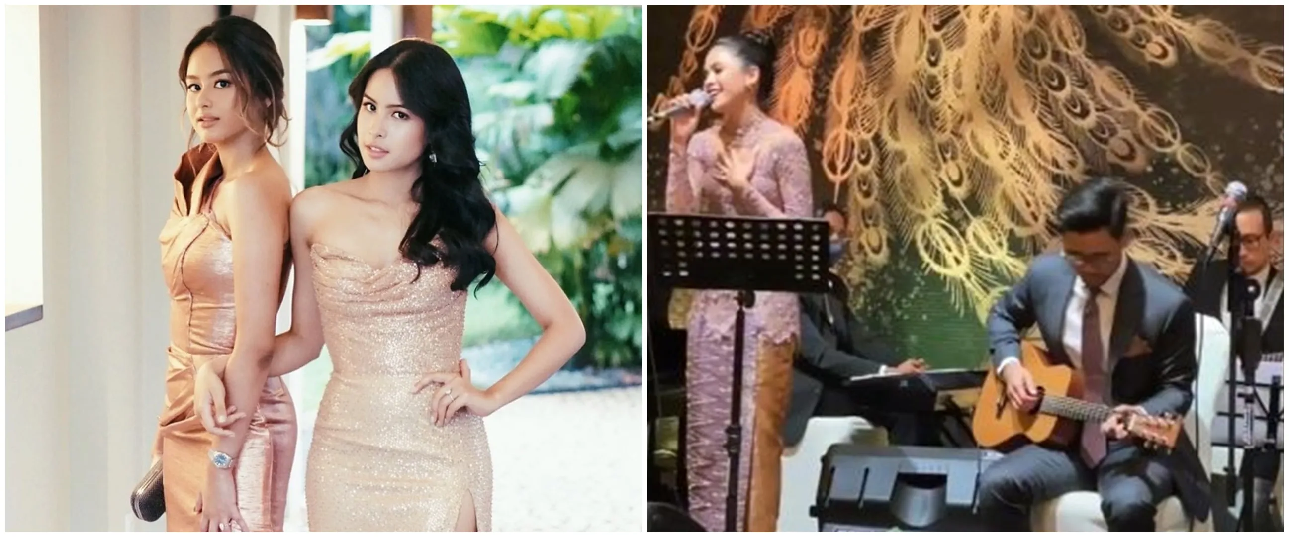 5 Momen Maudy Ayunda nyanyi di nikahan sang adik, diiringi gitar suami