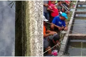 11 Potret lucu penampakan di selokan ini bikin yang lihat auto heran