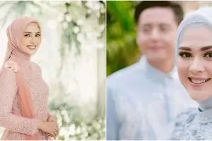 Pesona 11 pesinetron saat lamaran, Glenca Chysara pilih nude makeup