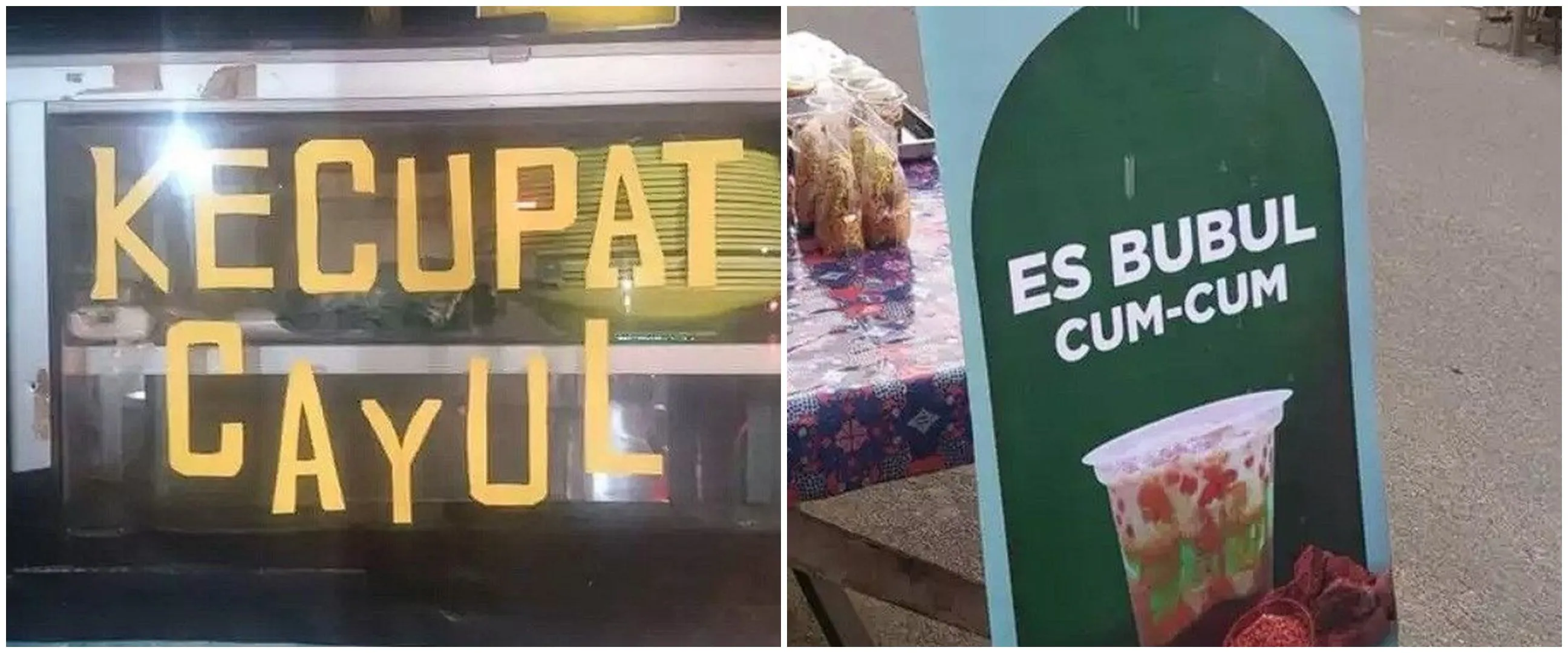 13 Potret nama warung pakai kata-kata imut, gemas banget