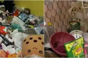Penampakan kamar kost penuh sampah dan bau busuk, alasannya nyesek 