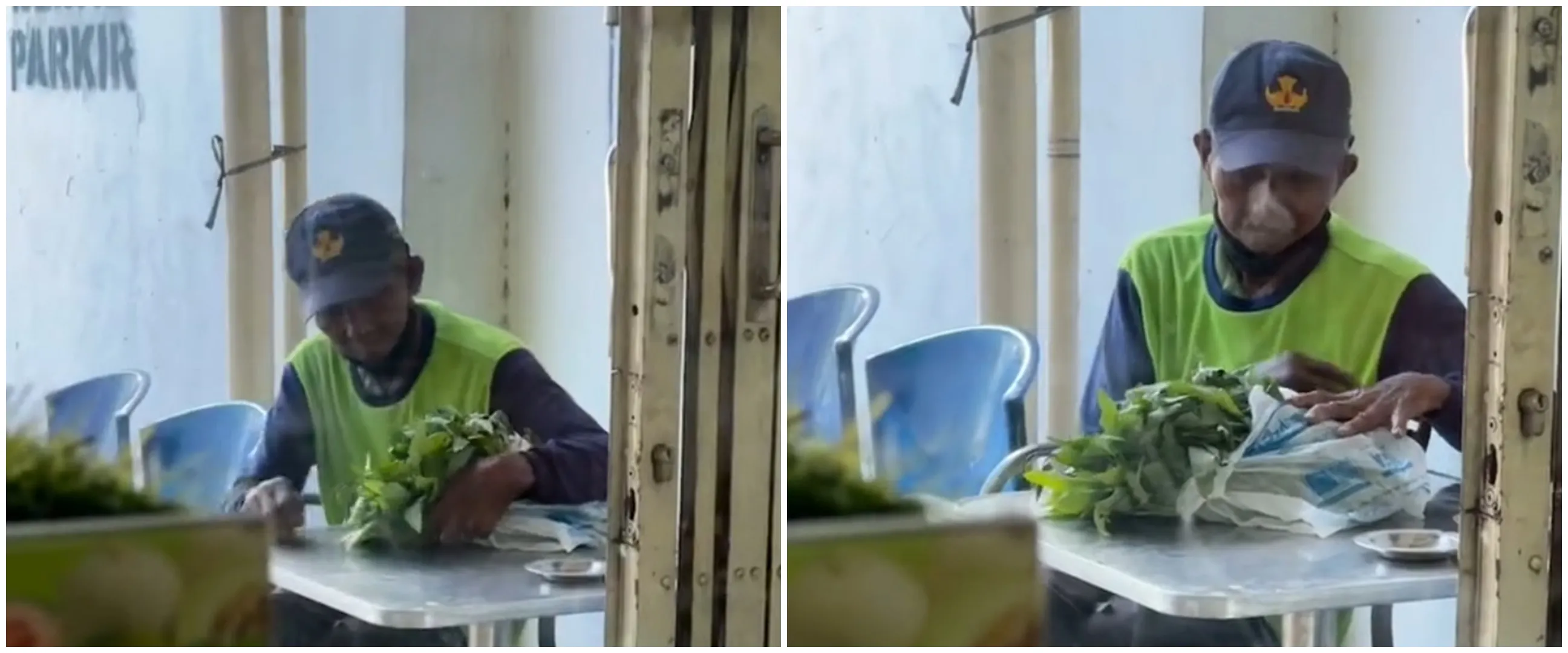 Kakek ini tawarkan sayur untuk tukar mi instan, alasannya bikin mewek