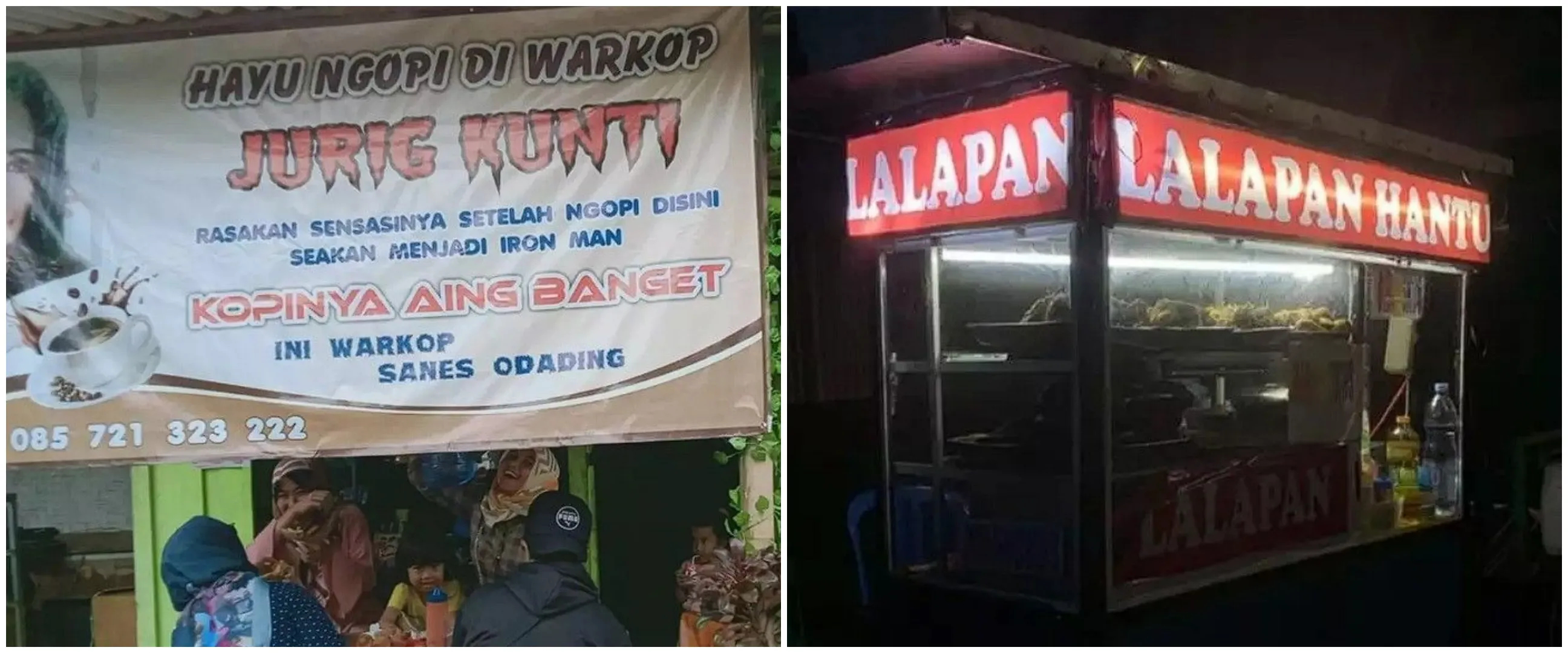 13 Potret warung pakai nama seram ini bikin nggak habis pikir