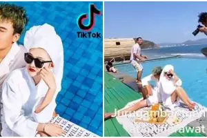 Aksi jungkir balik fotografer demi hasil epik ini bikin ikut deg-degan