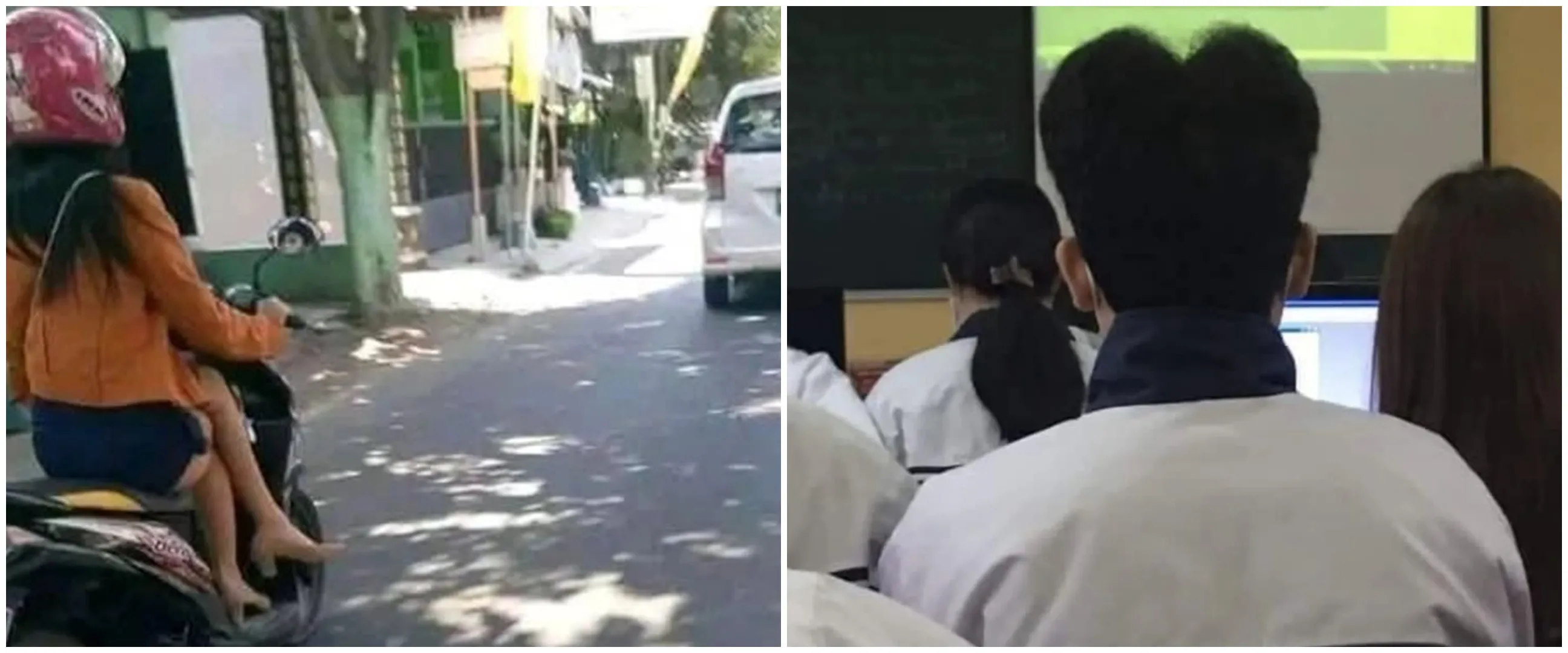 15 Potret lucu orang pas difoto dari belakang, penampakannya kocak