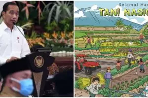 Ucapkan Selamat Hari Tani Nasional, unggahan Jokowi bikin salah fokus