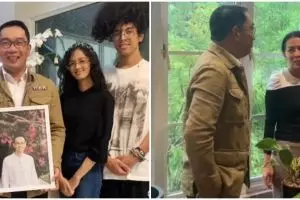 Momen Ridwan Kamil kunjungi rumah Dewi Lestari, perdana usai 10 tahun