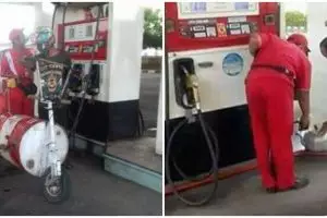 11 Potret orang isi bensin dengan wadah nyeleneh ini bikin heran