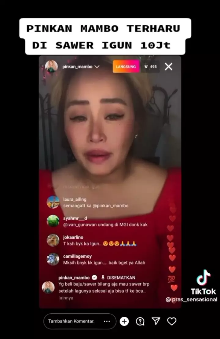 Pinkan Mambo disawer Igun © berbagai sumber