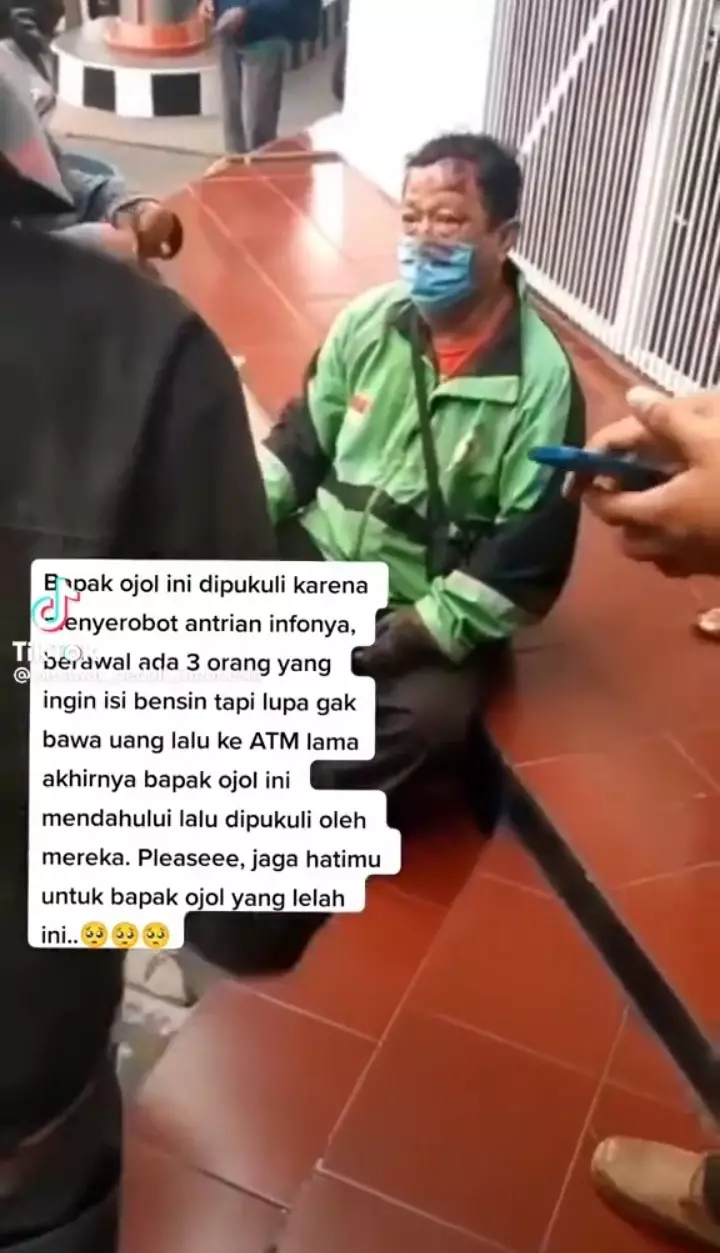 pemukulan driver ojol di Semarang © berbagai sumber