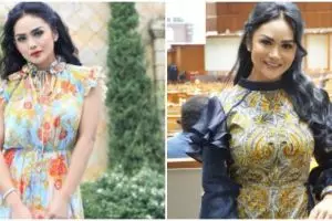 Bertemu ibu Anang di acara tedak siten, sikap manis Krisdayanti dipuji