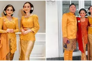 7 Momen Sarah Menzel saat tedak siten anak Aurel, dekat dengan camer