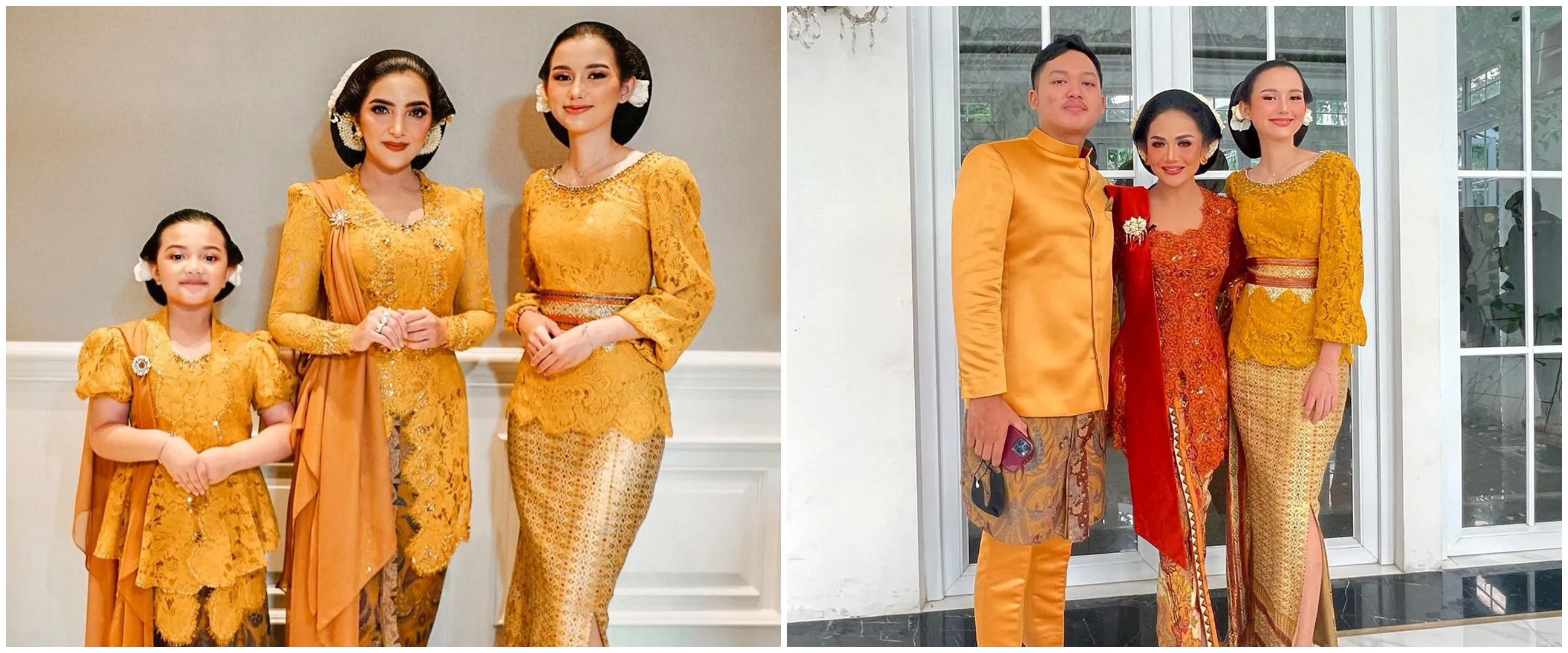 7 Momen Sarah Menzel saat tedak siten anak Aurel, dekat dengan camer