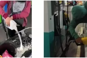 13 Momen lucu lika-liku isi bensin sendiri, ada aja kejadiannya