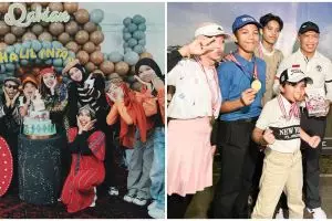 Mangkir tedak siten Ameena, 7 potret Gen Halilintar ikut lomba golf