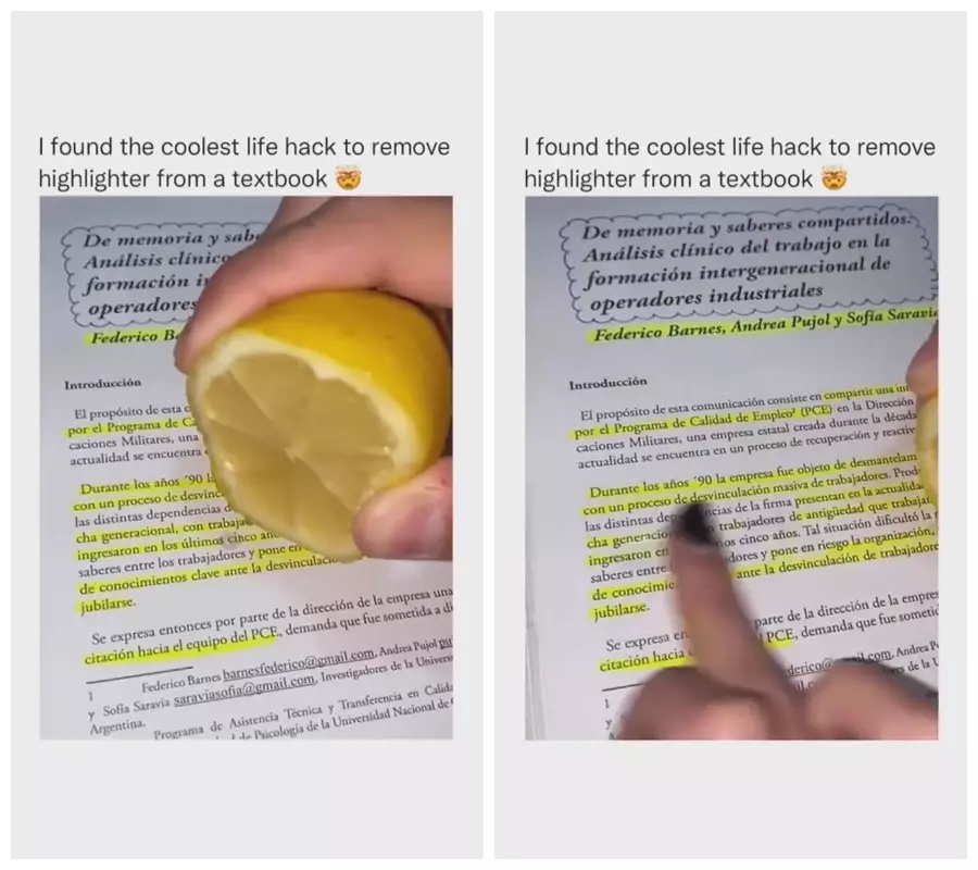 cara hapus coretan pena highlighter © berbagai sumber