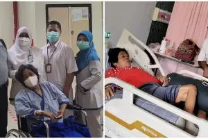 Suti Karno dilarikan ke rumah sakit, badan kurus terbaring di kasur