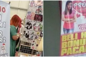 13 Tulisan nyeleneh tawarkan promo di spanduk toko ini bingungin abis