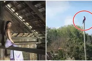 11 Tingkah lucu orang demi foto estetik, background-nya tak biasa