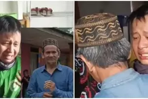 Momen haru anak bertemu ayah kandung setelah 34 tahun terpisah