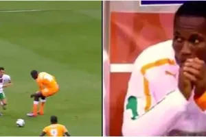 Momen Didier Drogba berdoa melihat tendangan Ronaldo di Piala Dunia