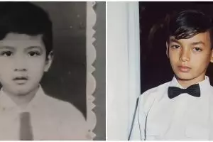 Gaya 9 pesinetron saat SD, Rizky Billar manglingi dengan gigi gingsul