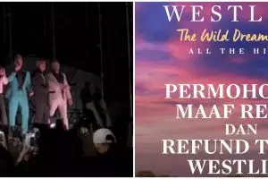 Konser Westlife di Prambanan gelap-gelapan, penonton bisa refund tiket