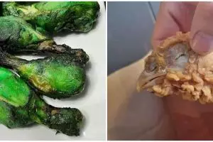 13 Potret nyeleneh ayam goreng ini bikin senyum terpaksa