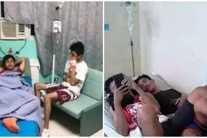 11 Potret nyeleneh jenguk teman di rumah sakit ini tingkahnya ada aja