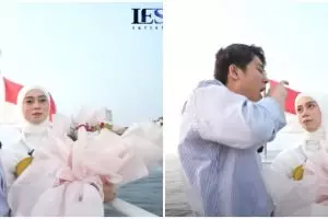 Reaksi Rizky Billar menguap saat Lesty doa buat keluarga, tuai kritik