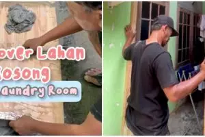 Lahan kosong di-makeover jadi tempat cuci ini hasilnya estetik pol