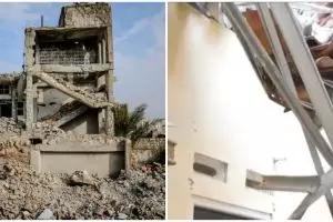 Tetangga bangun rumah tak kunjung selesai, wanita ini terkena apesnya