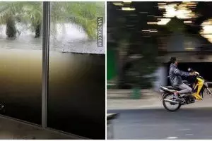 11 Momen lucu nyaris ketiban apes yang bikin deg-degan lihatnya