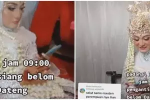 Manten wanita tunggu calon suami hingga telat akad 9 jam, bikin haru