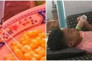 11 Potret kocak saat minum susu ini idenya bikin ngakak