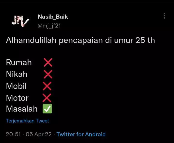 Curhatan lucu pamer pencapaian  © 2022 berbagai sumber