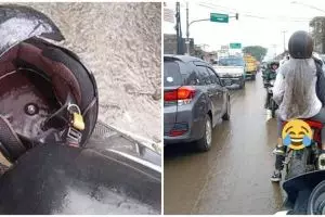 11 Momen apes ini cuma bisa dirasakan pemotor saat musim hujan