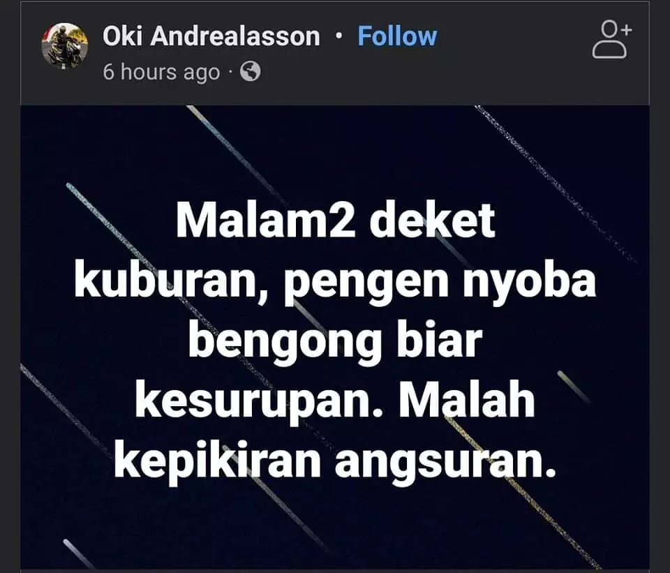 status facebook sok ide © berbagai sumber