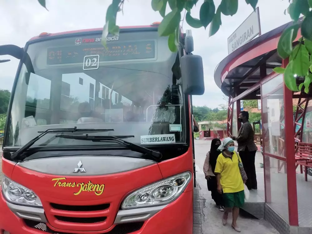Bus Trans Jateng koridor Solo-Sumberlawang © 2022 brilio.net