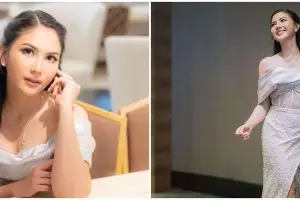 Detail penampilan bak princess Jessica Mila, kenakan gaun brand lokal