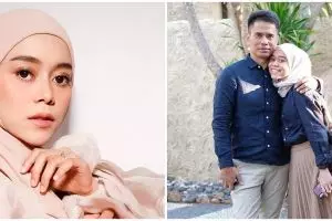 Momen haru Lesty Kejora menangis di pelukan ayah saat di depan Ka'bah