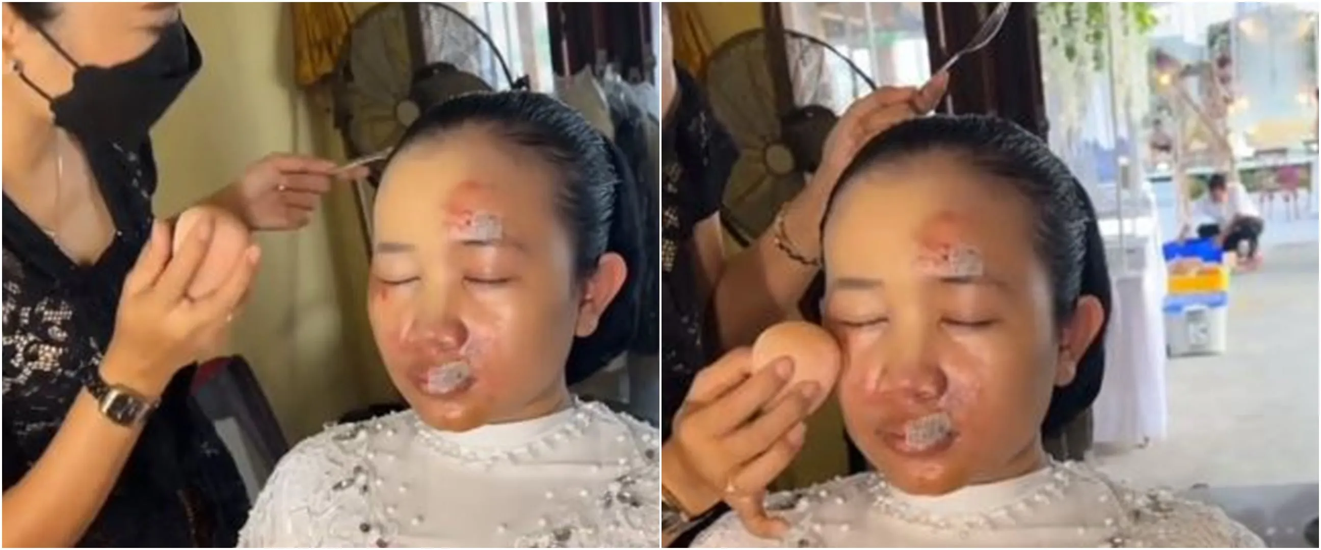 Alami kecelakaan jelang nikah, hasil makeup pengantin ini manglingi